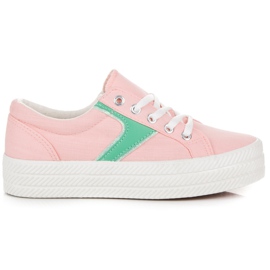 Kylie Zapatillas en la plataforma rosa