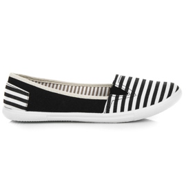 Slip-on rayas negro