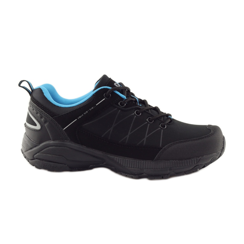 DK 18108 zapatos de trekking softshell negros azul