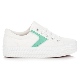 Kylie Zapatillas en la plataforma blanco
