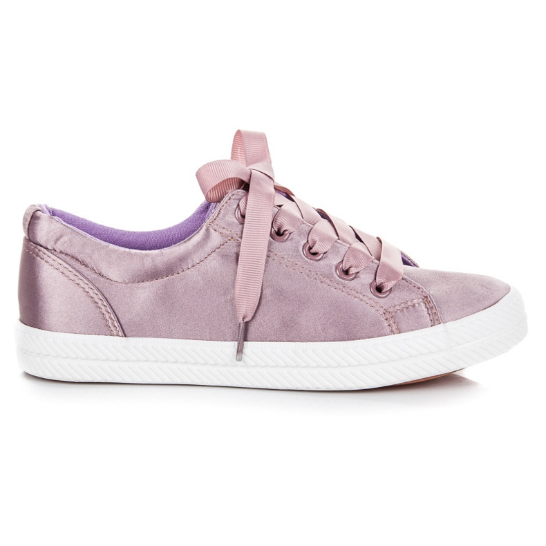 Kylie Zapatillas de satén violeta
