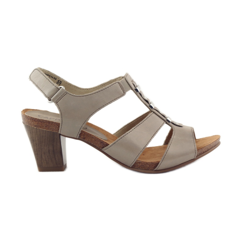 Caprice sandalias zapatos de mujer con velcro 28309 marrón multicolor