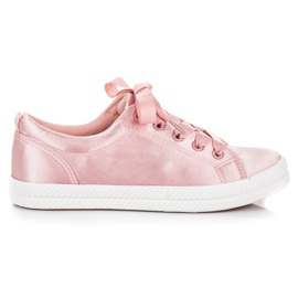 Kylie Zapatillas de satén rosado