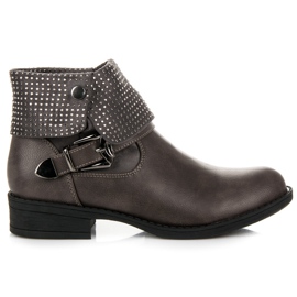 Seastar Botas moteras de mujer gris