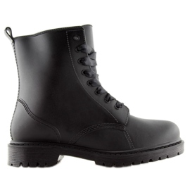 Botas negras con cordones negro D56P negro