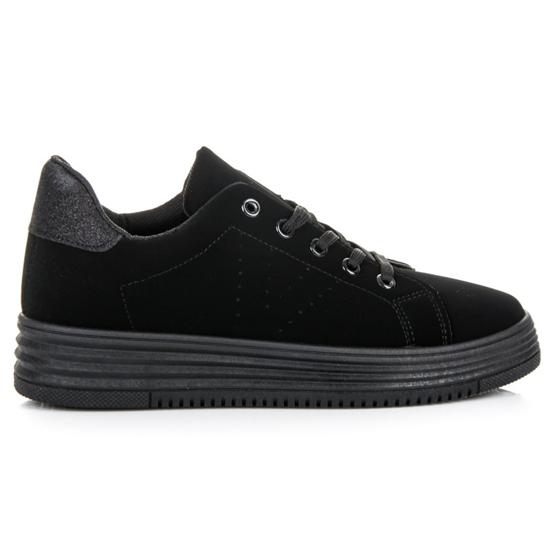 Vices zapatos en la plataforma negro