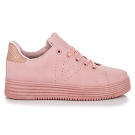 Vices zapatos en la plataforma rosa