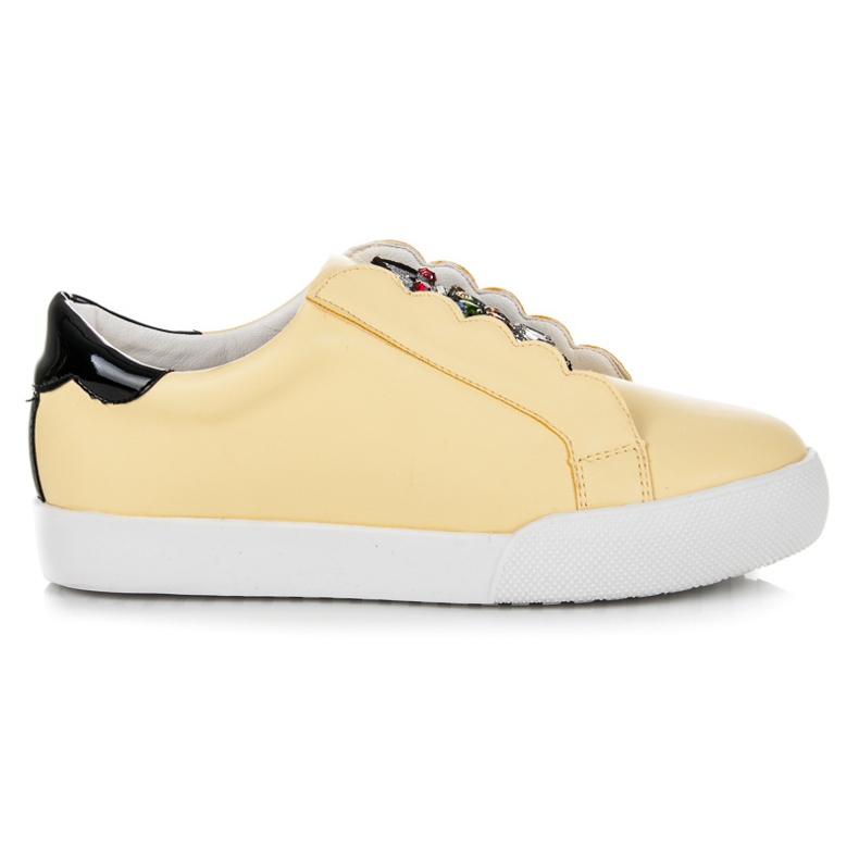 Vices Zapatillas slip-on con búhos amarillo