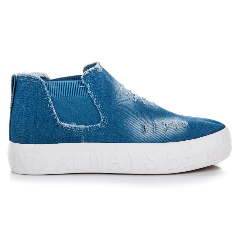 Seastar Slipons de mezclilla por encima del tobillo azul