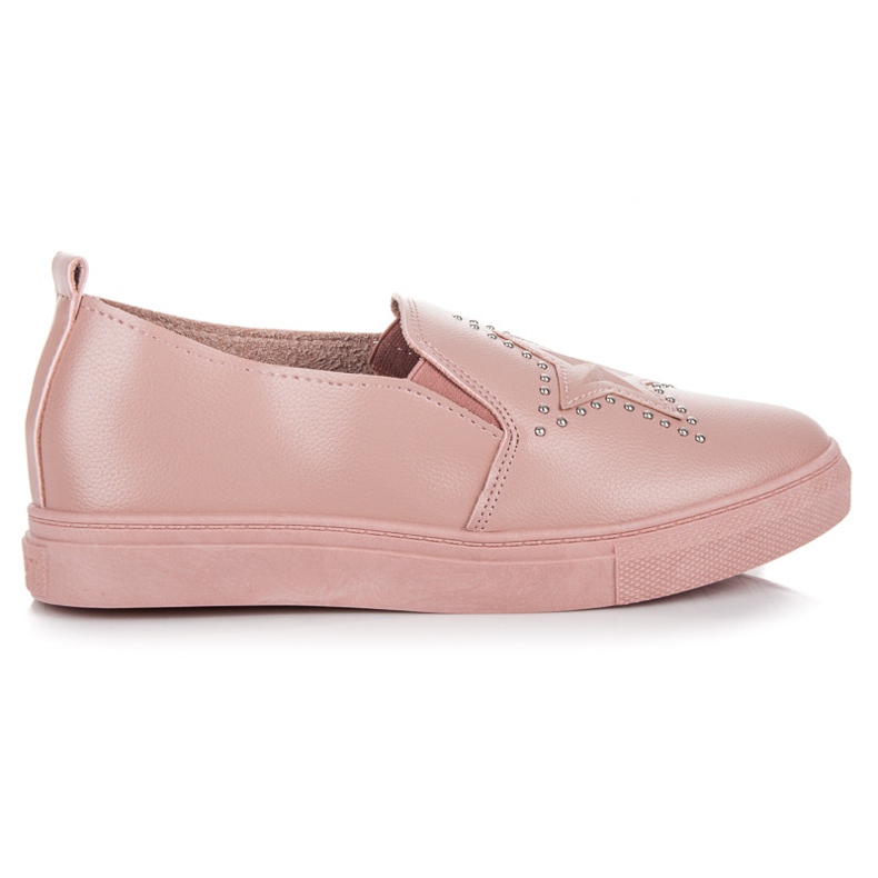 Slipons Rosa Con Estrella rosado