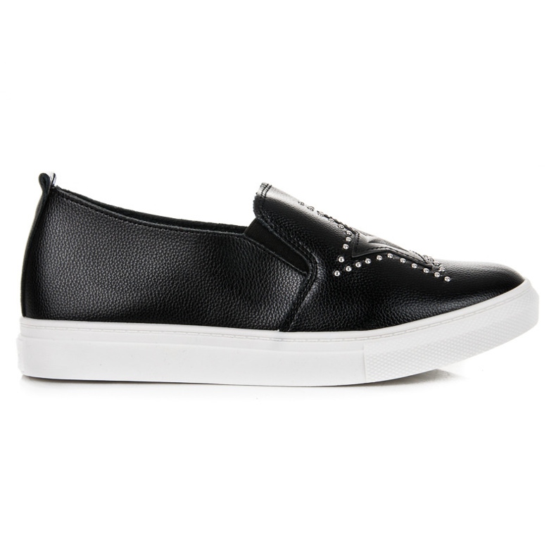 Slipons negros con estrella
