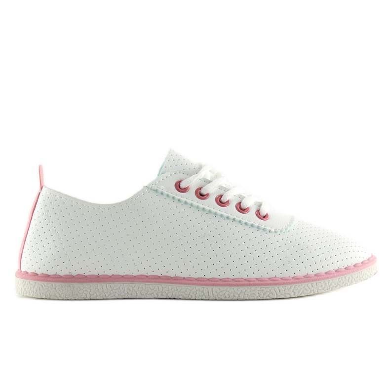 Deportivas mujer blancas L-6 Rosa blanco