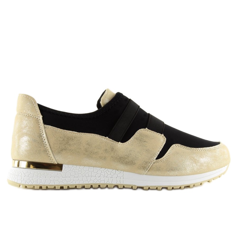 Deportivas negras de mujer KB-060 BLACK/GOLD negro amarillo