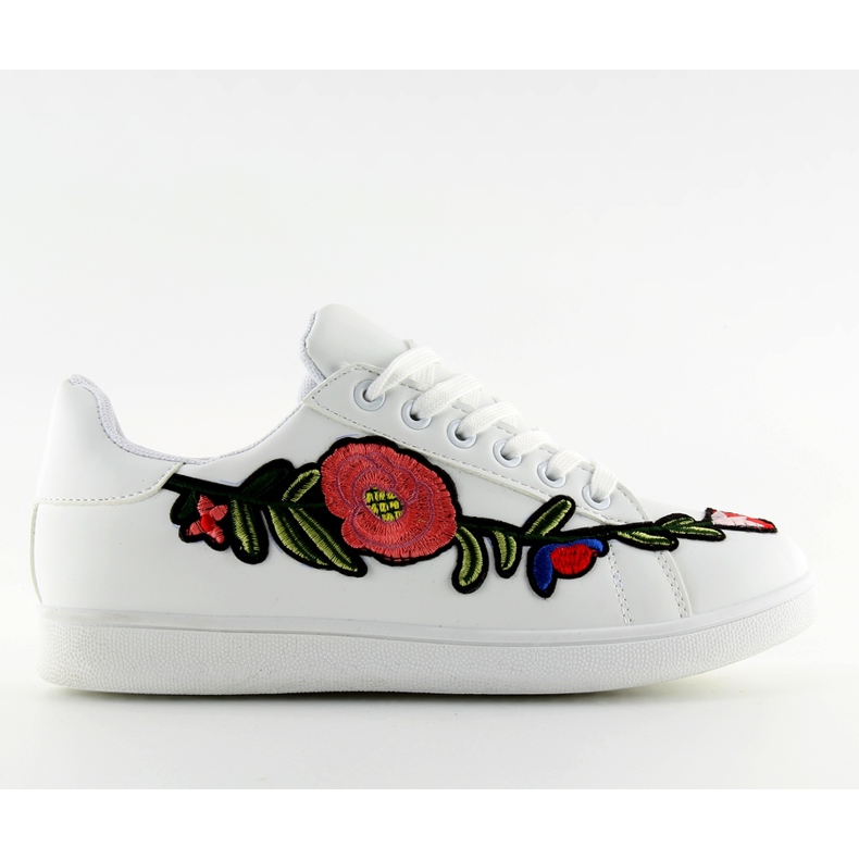 Zapatillas bordadas blancas BF-79 blanco