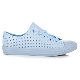 Kylie Zapatillas caladas en la unión azul