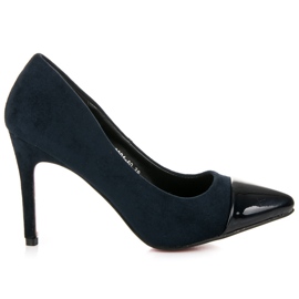 Erynn Stilettos ante azul marino Erynn Stilettos ante azul marino