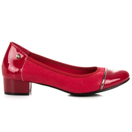 Vices Zapatos casuales de tacón bajo rojo Vices Zapatos casuales de tacón bajo rojo