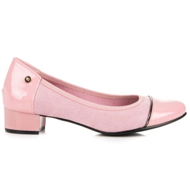 Vices Zapatos casuales de tacón bajo rosa