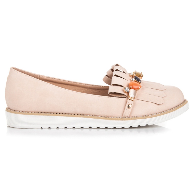 Vices Mocasines Con Abalorios marrón