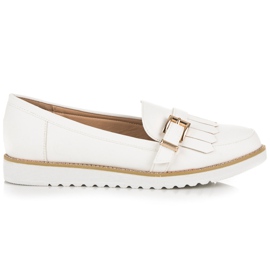 Vices Mocasines con hebilla decorativa blanco Vices Mocasines con hebilla decorativa blanco