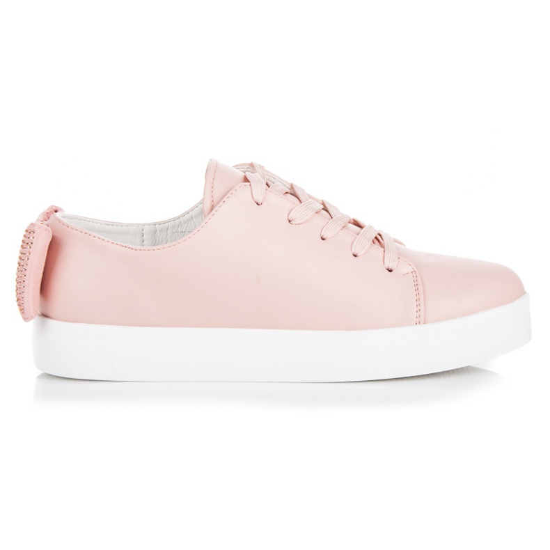 Vices Zapatillas Atadas Con Lazo rosado