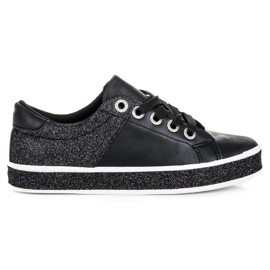 Seastar Deportivas negras con ribete negro