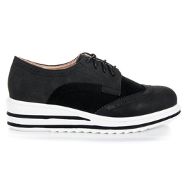 Vices Zapatos de ante con cordones negro Vices Zapatos de ante con cordones negro