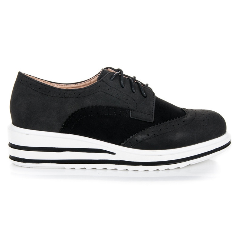 Vices Zapatos de ante con cordones negro