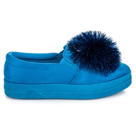 Vices Slipons de ante con borla azul