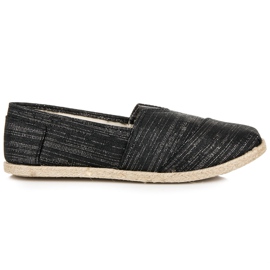Alpargatas sin cordones negro Alpargatas sin cordones negro