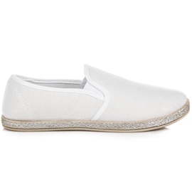 Muto Alpargatas blancas sin cordones blanco Muto Alpargatas blancas sin cordones blanco