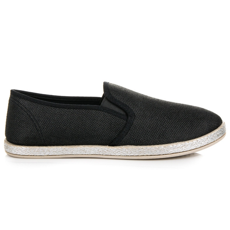 Muto Slip on alpargatas negras negro Muto Slip on alpargatas negras negro