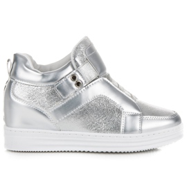 Muto Deportivas plateadas con velcro gris Muto Deportivas plateadas con velcro gris