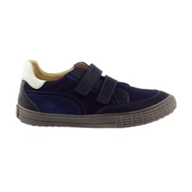 Zapatos de niño con nabos Bartuś azul marino