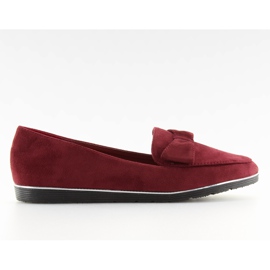 Mocasines mujer burdeos 127-2 rojo Mocasines mujer burdeos 127-2 rojo