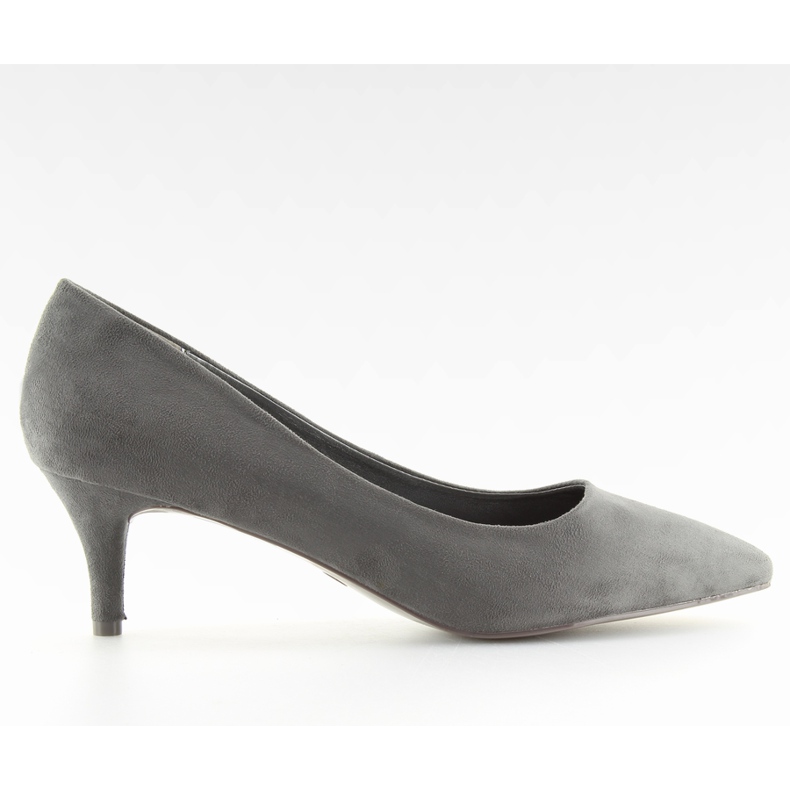 Salón gris tacón bajo gris 123-2 Gris