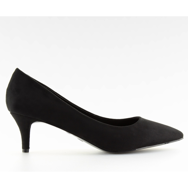 Negro negro tacones bajos