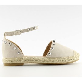 Alpargatas con tachuelas beige 99-26 beige