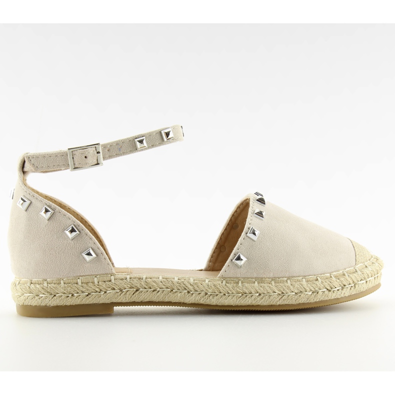 Alpargatas con tachuelas beige 99-26 beige