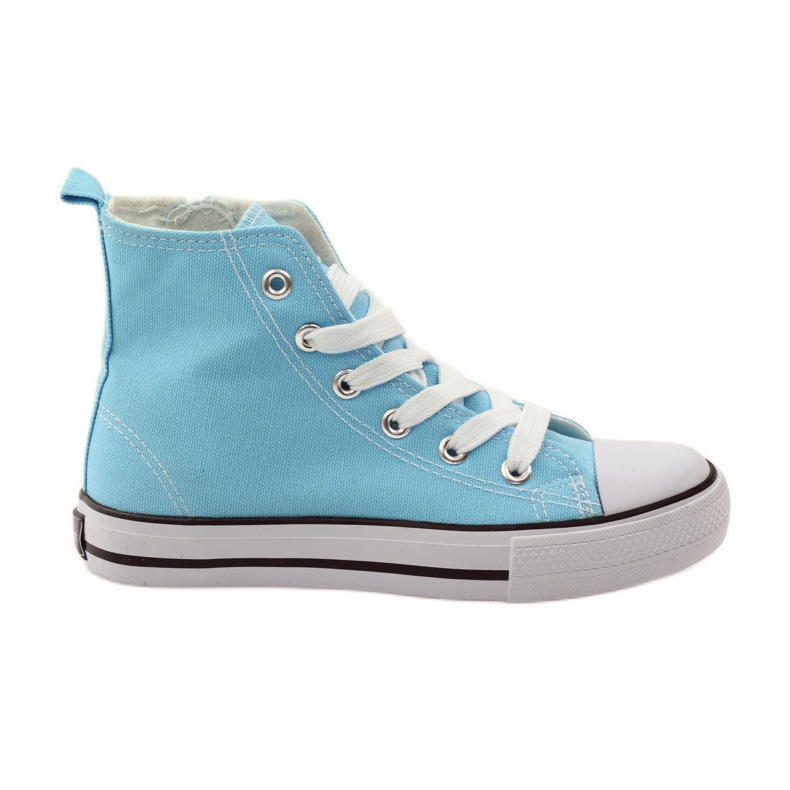 Tenis American Club con cordones blanco azul