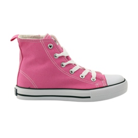 American Club Zapatillas deslizantes femeninas y cordones rosados
