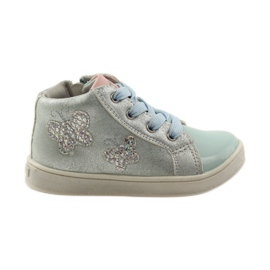 American Club Mariposas azules americanas de niña deportiva gris