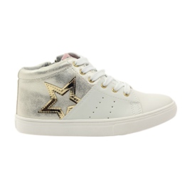 American Club Botines deportivos americanos con plantilla de piel amarillo blanco