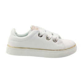 American Club Zapatillas de deporte de satén americano 17508 cordones ['oro blanco'] blanco