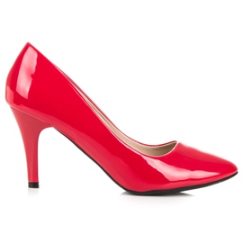 Zapatos De Tacón De Charol rojo