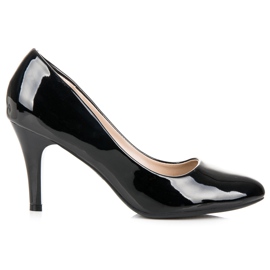 Zapatos De Tacón De Charol negro