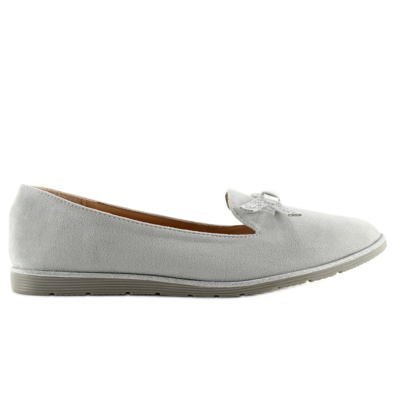 Gris Mocasines mujer JN-182 gris