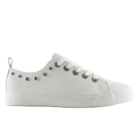 Deportivas blancas con circonitas BL122p White blanco Deportivas blancas con circonitas BL122p White blanco