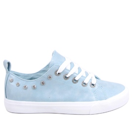 Azul BL122p Zapatillas azules con circonita
