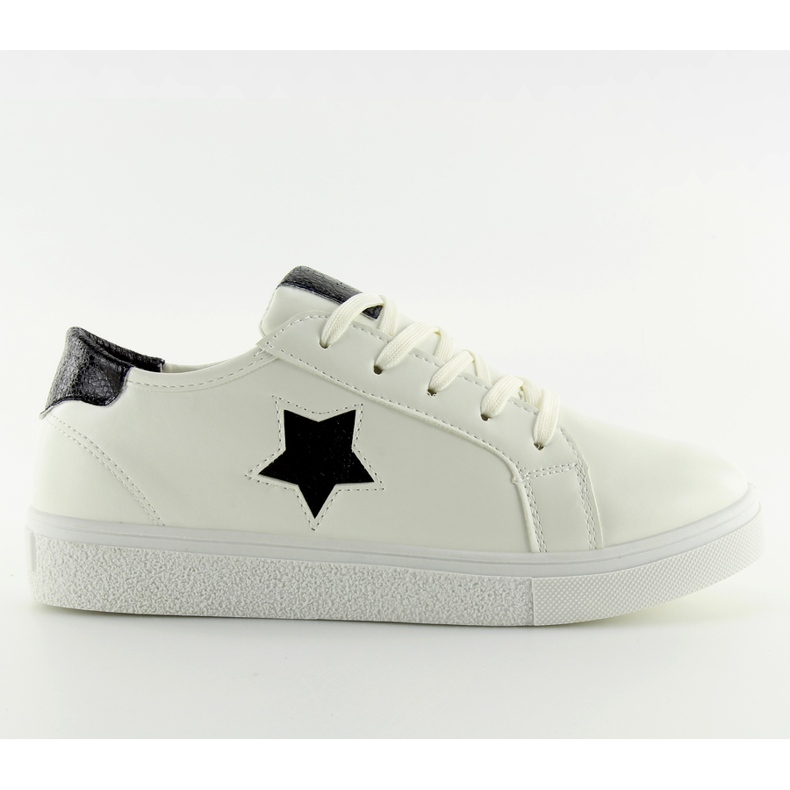 Deportivas blancas para mujer 343-Y negro blanco